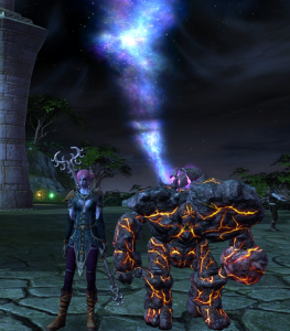 Erice (elementalist) and earth pet. Erice